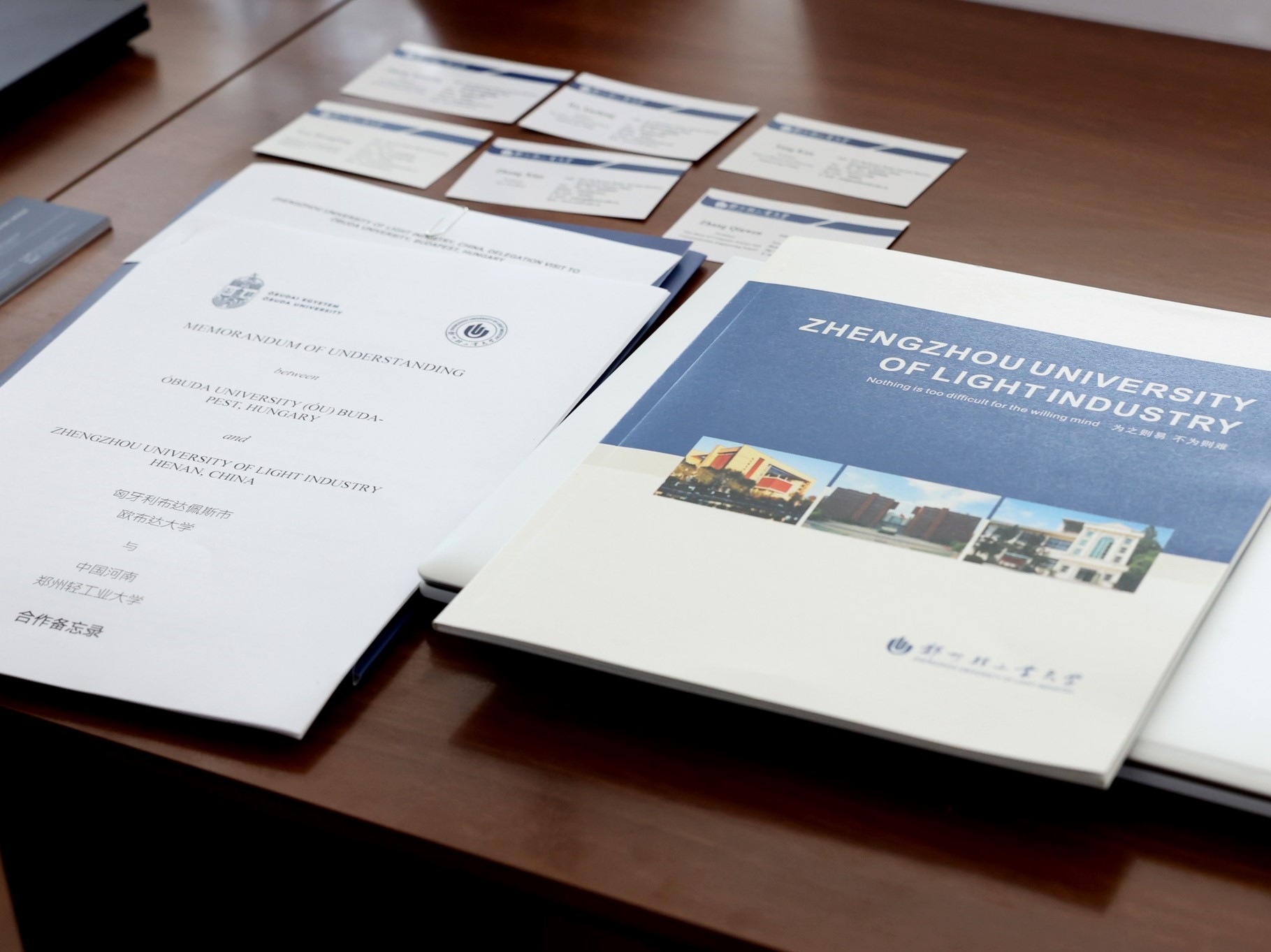 Meeting between Zhengzhou University of Light Industry, China, and Obuda University